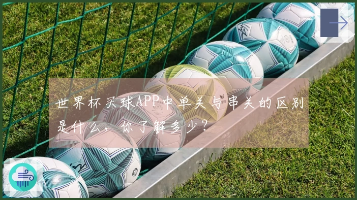 世界杯买球APP中单关与串关的区别是什么，你了解多少？